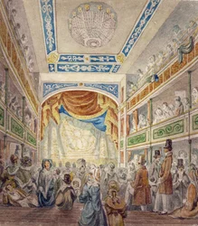 Wnętrze Teatru Standardowego, Shoreditch, ok. 1840 r.